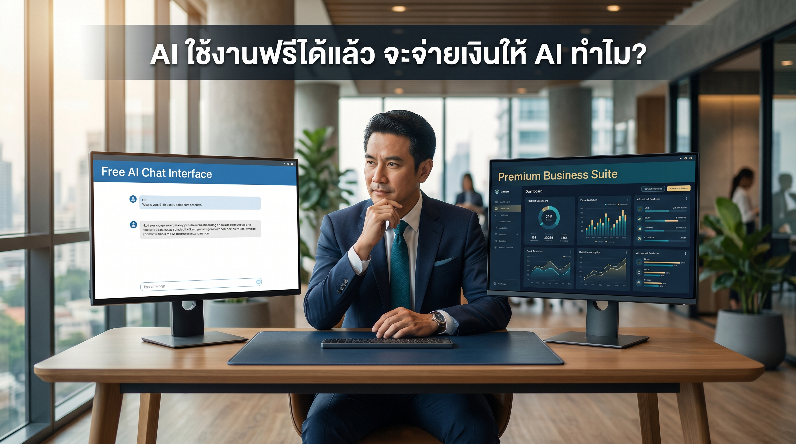 AI ใช้งานฟรีได้แล้ว จะจ่ายเงินให้ AI ทำไม?